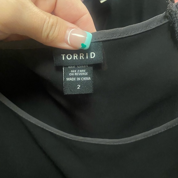 Torrid Chiffon Ringer- style Top - Picture 2 of 2